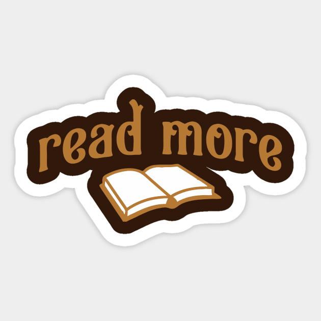 Read More – Book Lover Typography Design with Open Book Graphic Sticker by DonWillisJrArt